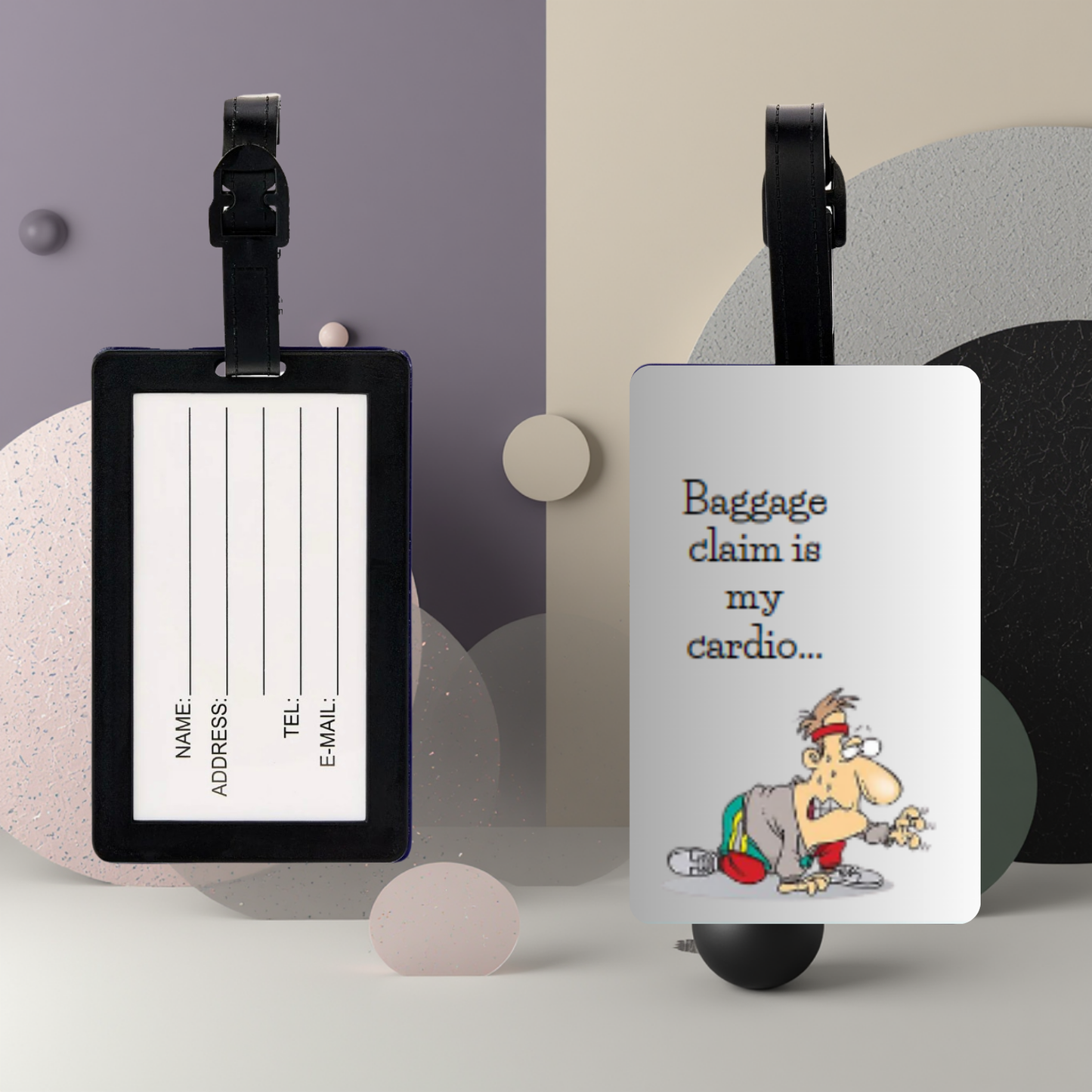 Luggage Tag: Baggage Claim Is My Cardio