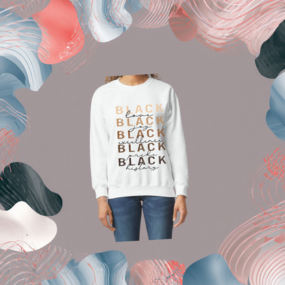 BLACK Words Matter Colorway Sweatshirt