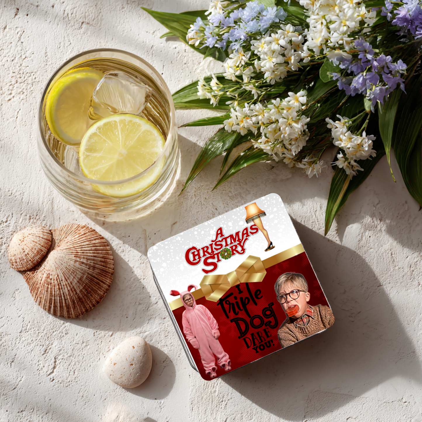 “I Triple Dog Dare You” Christmas Coaster