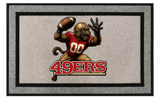 San Francisco 49ers Inspired Door Mat