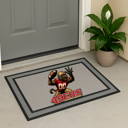 San Francisco 49ers Inspired Door Mat