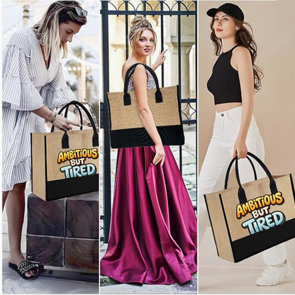 Ambitious But Tired Statement Tote