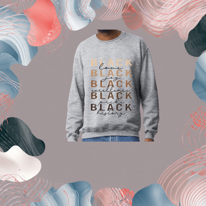 BLACK Words Matter Colorway Sweatshirt
