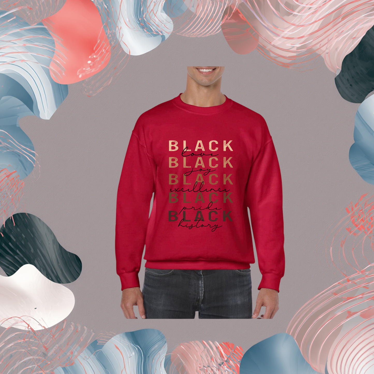 BLACK Words Matter Colorway Sweatshirt