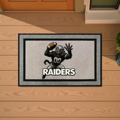 Las Vegas Raiders Inspired Door Mat