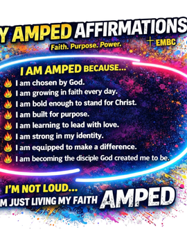 AMPED Affirmations Tee - Youth