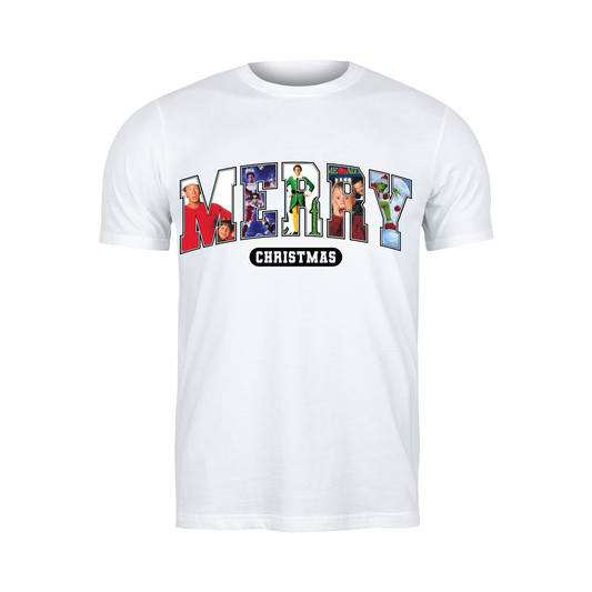 Christmas - Short Sleeve Shirt: MERRY Movies