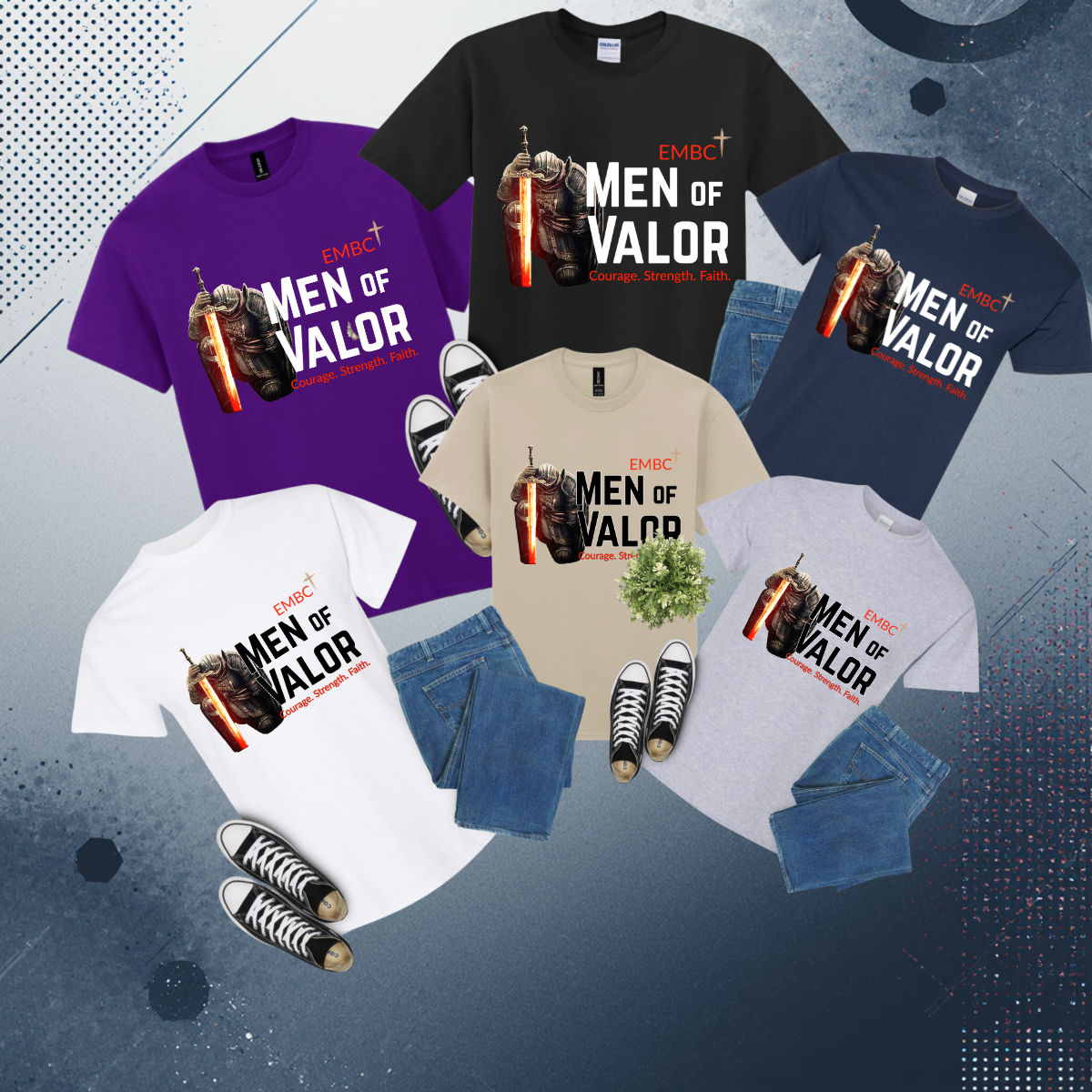 Men of Valor Tee Full Front