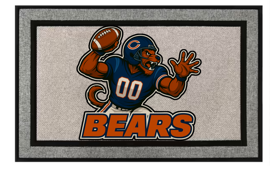 Chicago Bears Inspired Door Mat