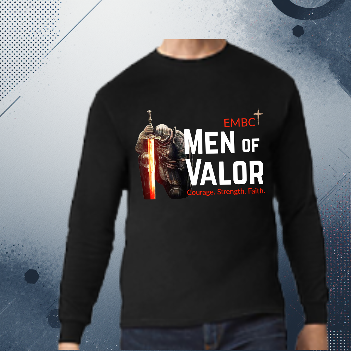 Men of Valor Long Sleeve Shirt Full Front