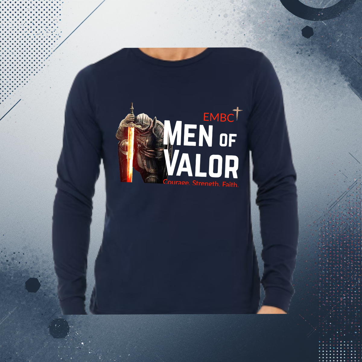 Men of Valor Long Sleeve Shirt Full Front