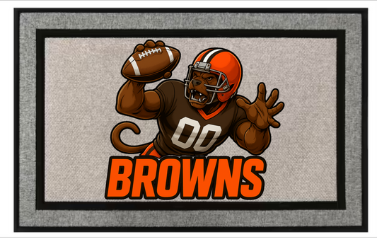 Cleveland Browns Inspired Door Mat