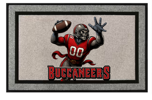 Tampa Bay Buccaneers Inspired Door Mat