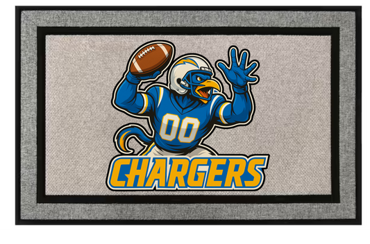Los Angeles Chargers Inspired Door Mat