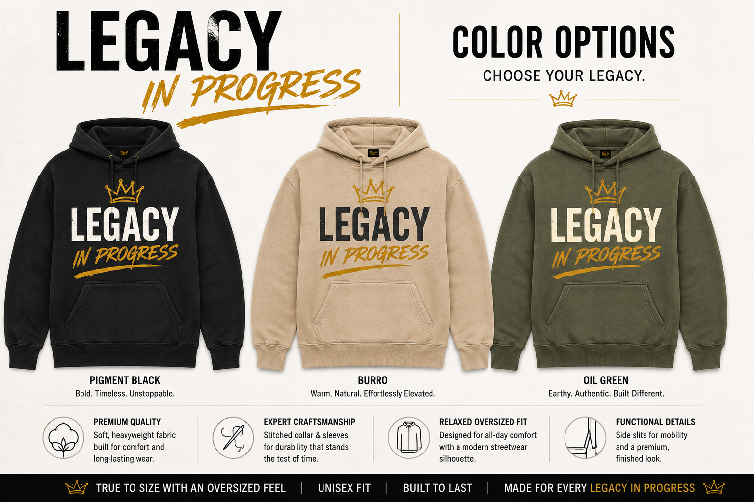 Legacy in Progress™ 01 Signature Logo Hoodie