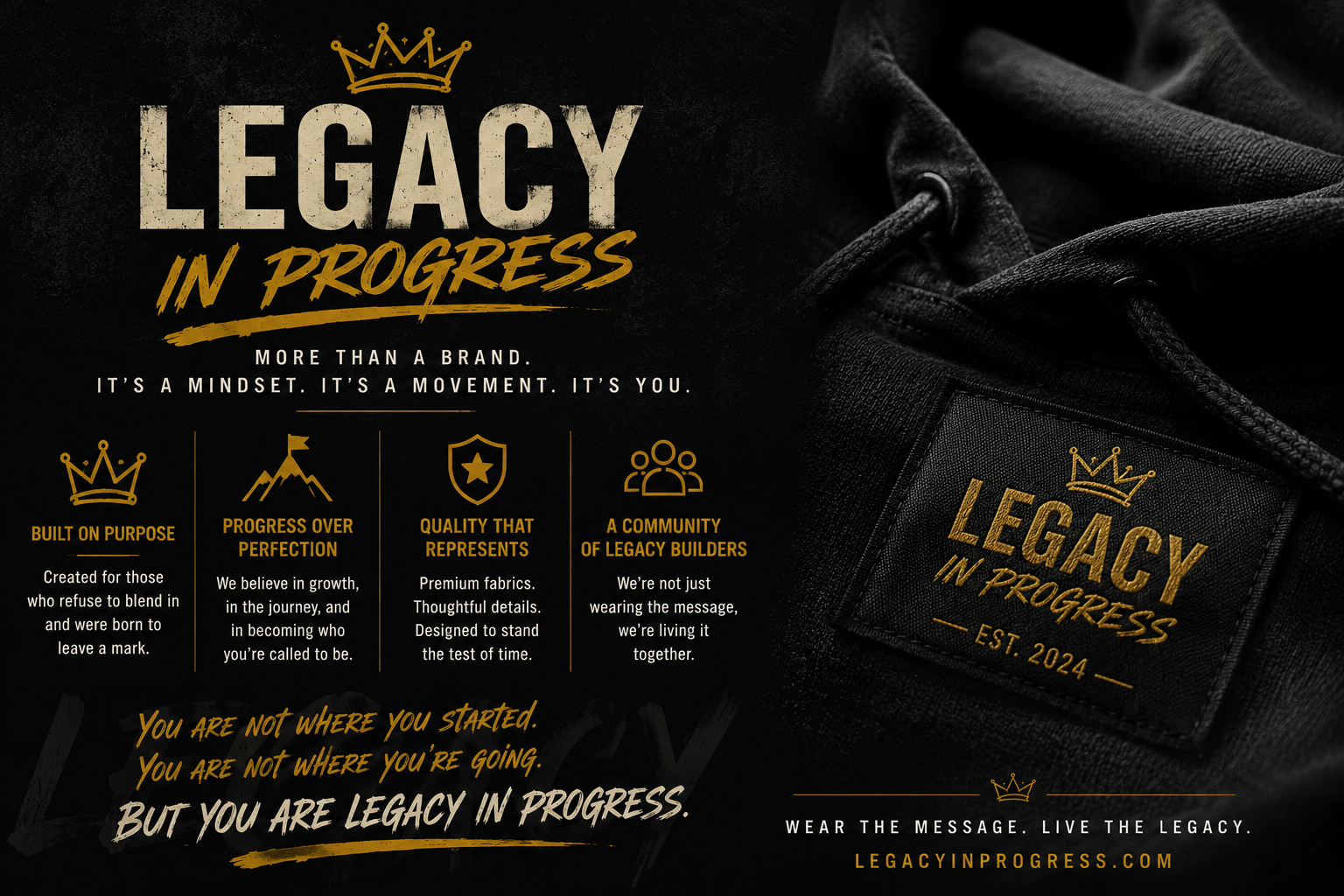 Legacy in Progress™ 01 Signature Logo Hoodie