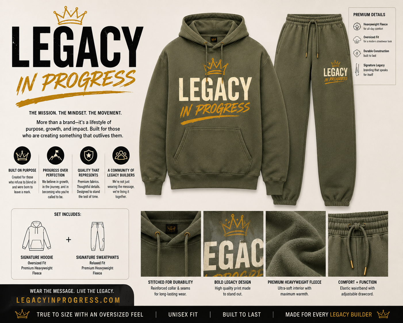 Legacy in Progress™ 01 Signature Logo Hoodie