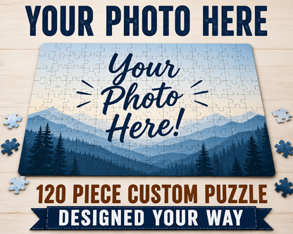ART's Exclusive Custom Photo Puzzle | 120-Piece Personalized Jigsaw Puzzle | Designed Your Way