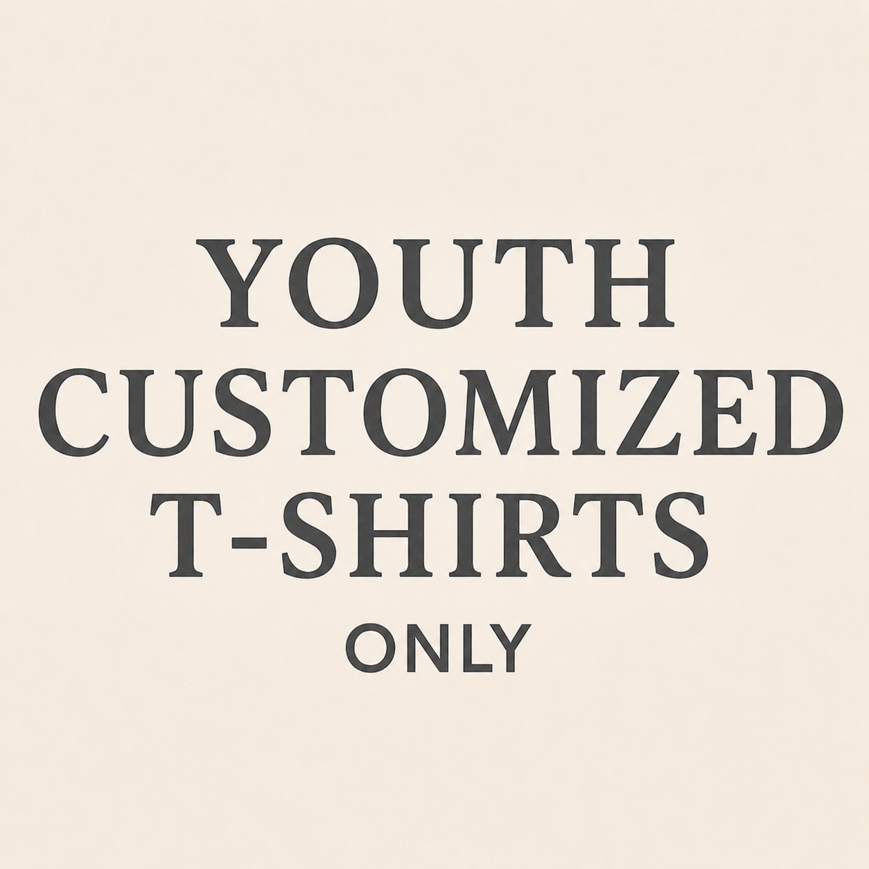 Youth: Custom T-Shirt – Your Design, Your Statement