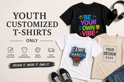 Youth: Custom T-Shirt – Your Design, Your Statement