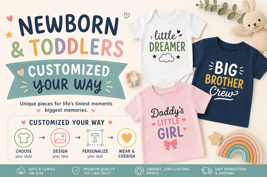 Newborn - Toddlers: Custom T-Shirt – Your Design, Your Statement