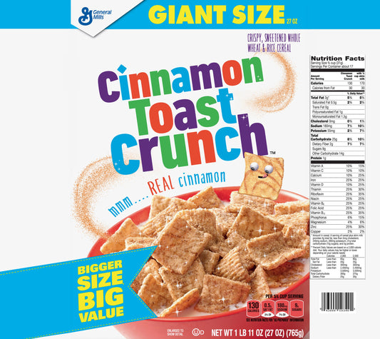 Tumbler: Cinnamon Toast Crunch UV Printed Tumbler – 20oz