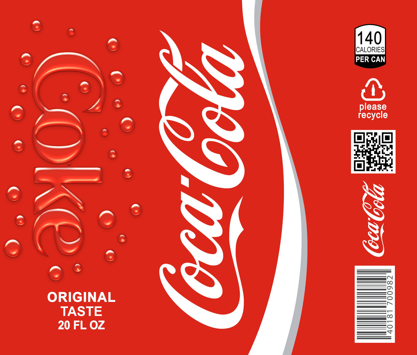 Tumbler: oca-Cola UV Printed Tumbler – 20oz