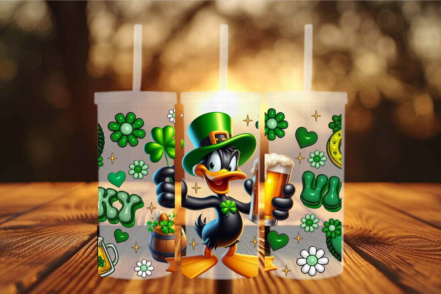 Leprechaun Duck Vibes — St. Patrick’s Day Cup Design