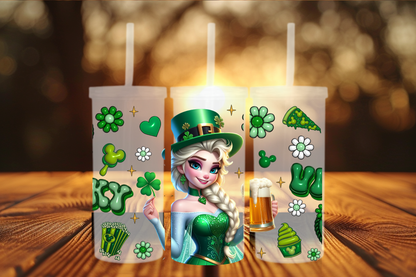 Emerald Sparkle Lucky Girl — St. Patrick’s Day Cold Cup