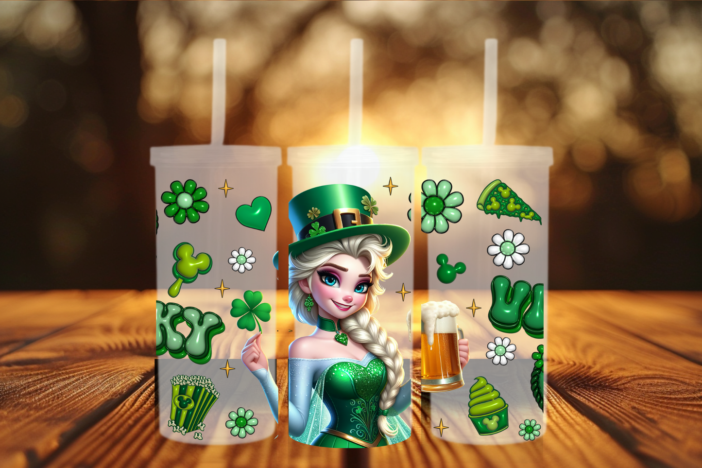Emerald Sparkle Lucky Girl — St. Patrick’s Day Cold Cup