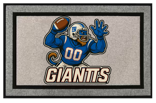 New York Giants Inspired Door Mat