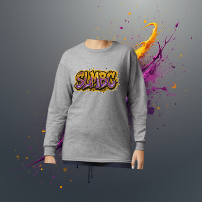 St. Luke SLMBC Graffiti Long Sleeve Tee – Purple & Gold Edition – Adult