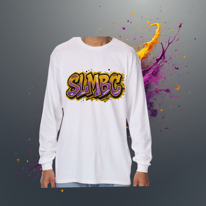 St. Luke SLMBC Graffiti Long Sleeve Tee – Purple & Gold Edition – Adult