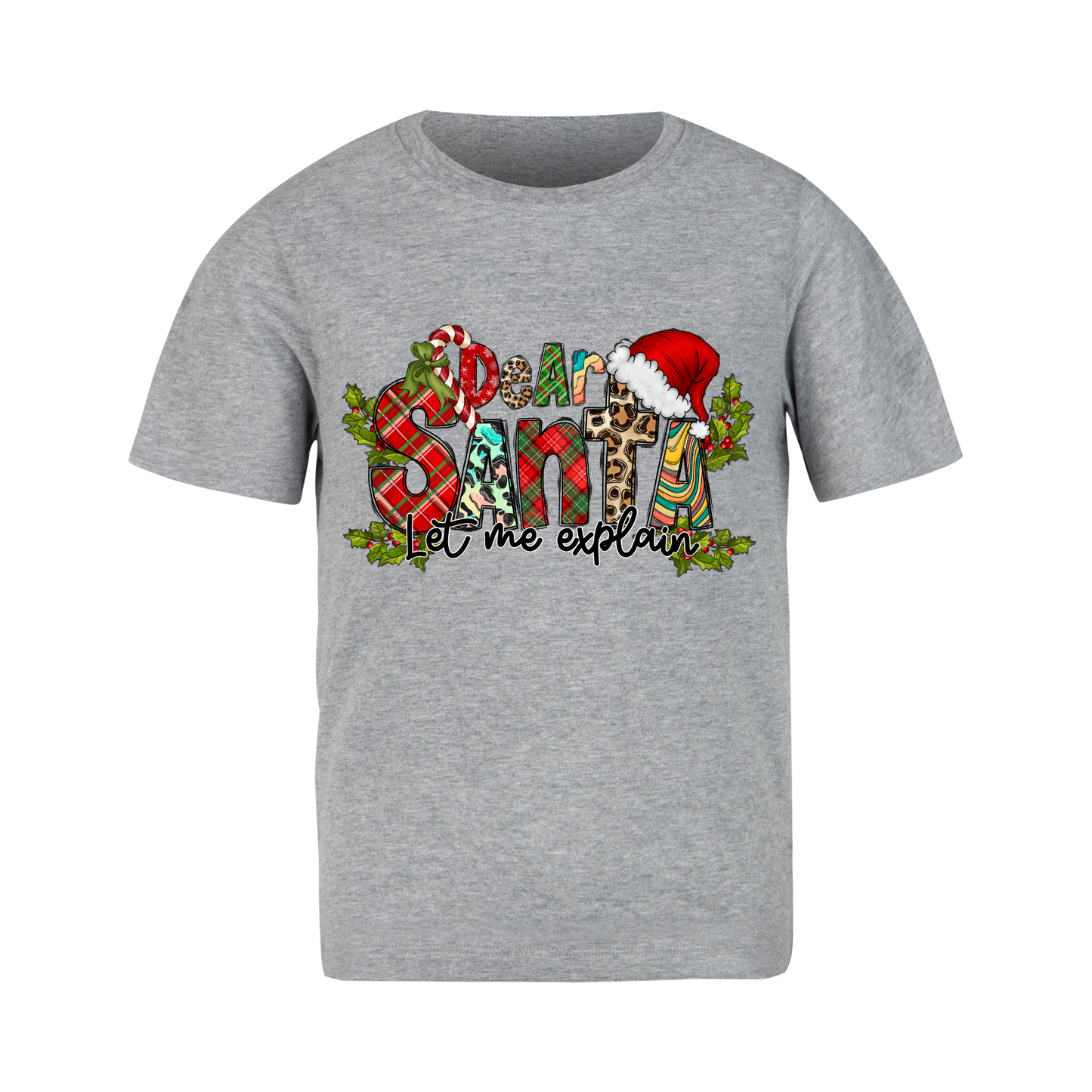 Christmas - Short Sleeve Shirt:  Dear Santa Let Me Explain