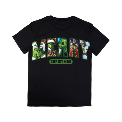 Christmas - Short Sleeve Shirt: MERRY Grinch
