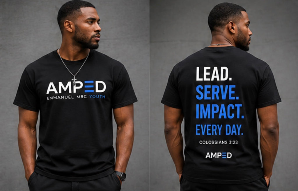 AMPED Blue Leadership Tee