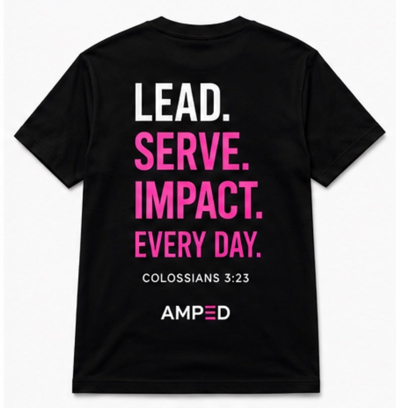 AMPED Pink Leadership Tee