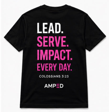 AMPED Pink Leadership Tee