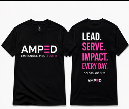 AMPED Pink Leadership Tee