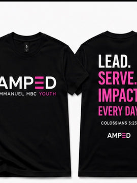 AMPED Pink Leadership Tee