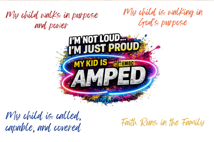 AMPED Proud Parent Clear Cup with Straw
