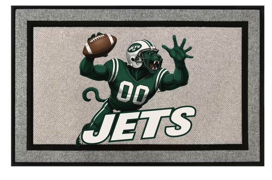 New York Jets Inspired Door Mat