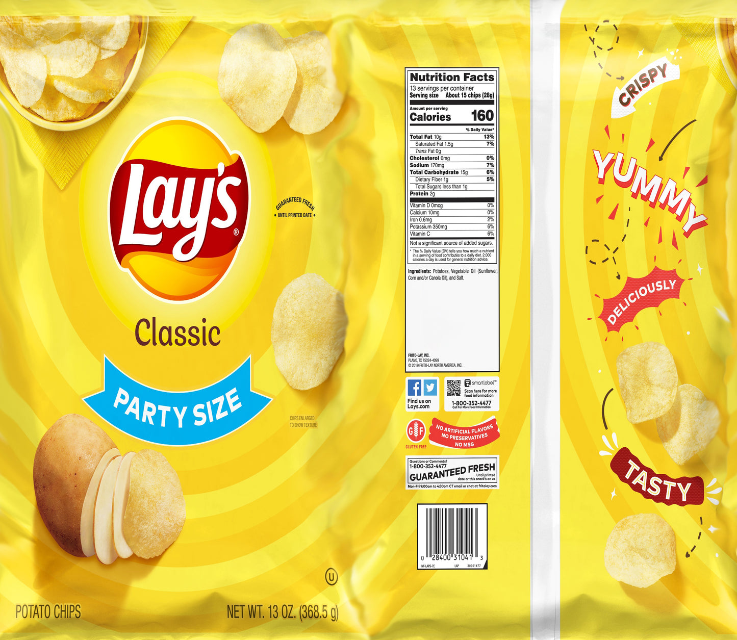 Classic Chips “Party Size” 20oz Skinny Tumbler