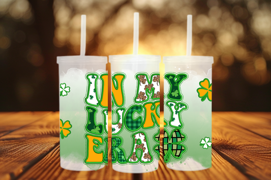 Lucky Era Patchwork Wrap — St. Patrick’s Day Cold Cup