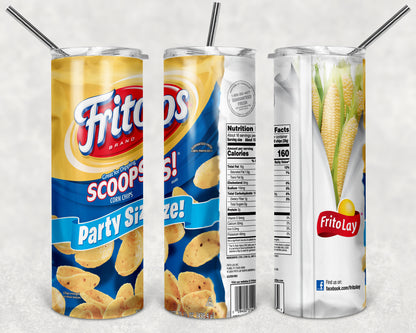 “Scoop & Dip” Snack-Inspired 20oz Skinny Tumbler