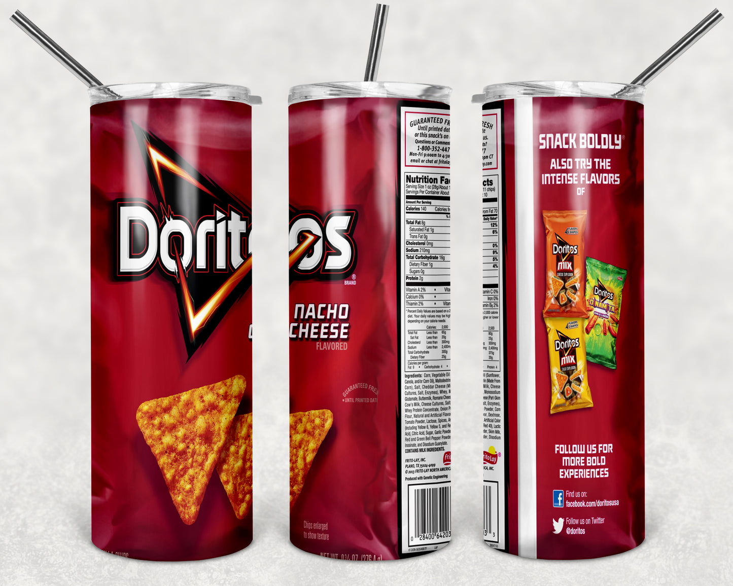 “Nacho Night” Snack-Inspired 20oz Skinny Tumbler