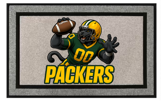 Green Bay Packers Inspired Door Mat