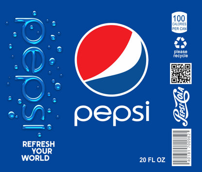 Tumbler: Pepsi UV Printed Tumbler – 20oz
