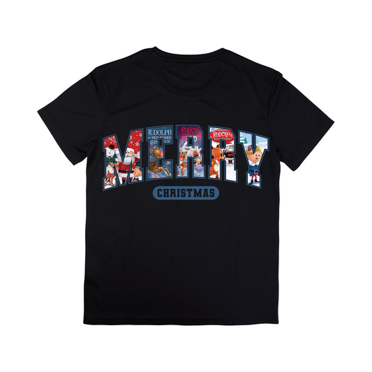Christmas - Short Sleeve Shirt: Merry - Rudolph