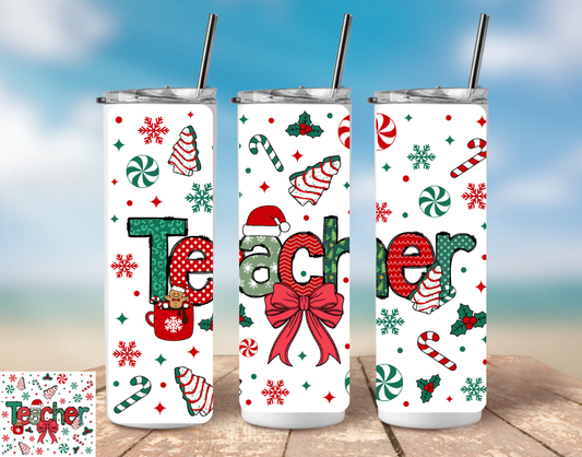 Tumbler: Christmas Teacher